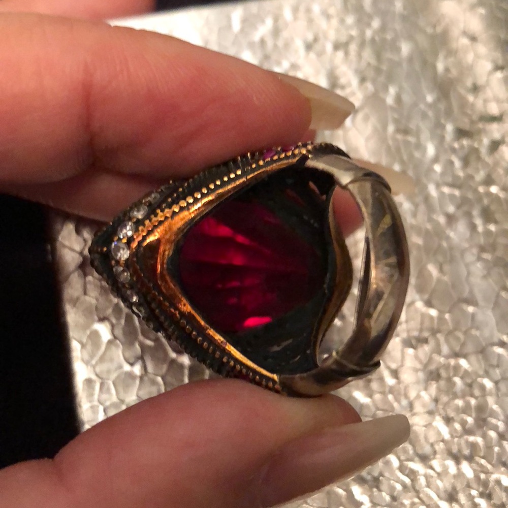 Ruby Ring Set With Earrings From India- Indian Je… - image 4